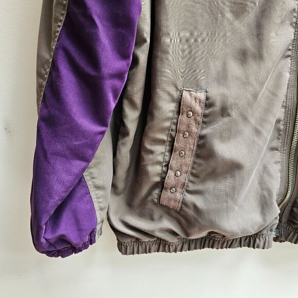 Vintage Mureli Unisex Medium Brown & Purple Studded Jacket - Picture 7 of 12